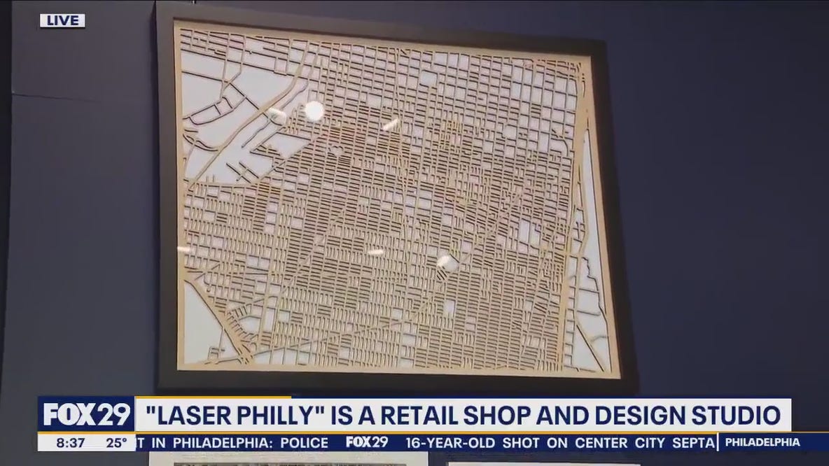 Philly boutique shop selling laser etched artwork